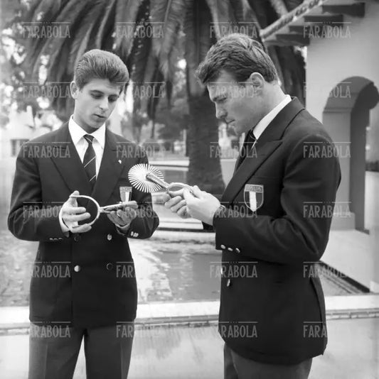 Gianni Rivera e José Altafini, Mondiali di calcio del Cile, Santiago del Cile, 1962
