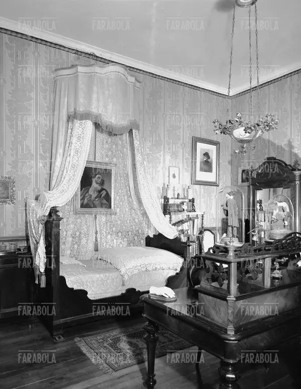 Camera da letto di Giuseppe Verdi, Villa Verdi, Sant'Agata di Busseto, 1962