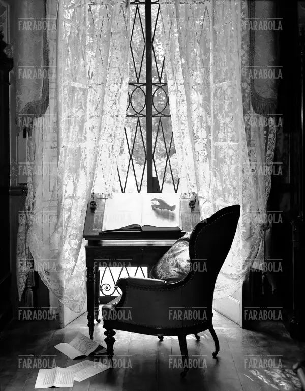 Scrittoio da musica di Giuseppe Verdi, Villa Verdi, Sant'Agata di Busseto, 1962