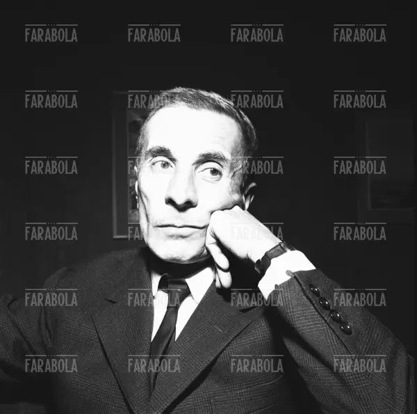 Dino Buzzati, Schriftstellertagung im Circolo della Stampa, Mailand, 1962