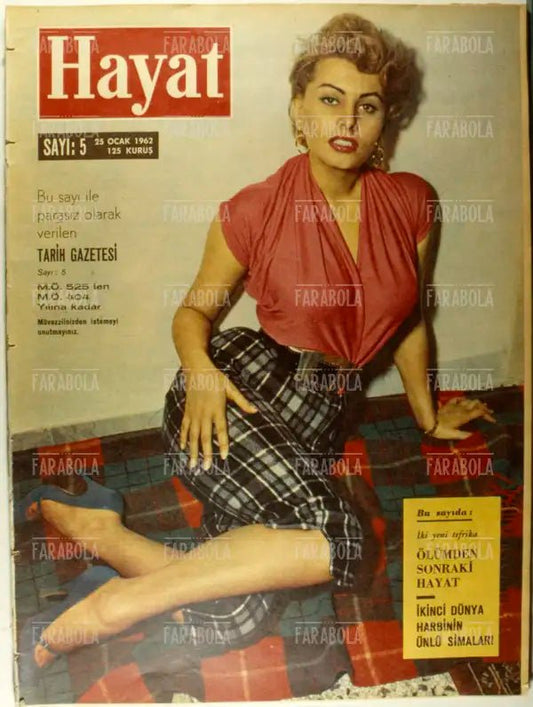 Sophia Loren, Copertina di Hayat, 1962