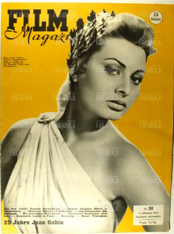 Sophia Loren, Copertina di Film Magazine, 1962