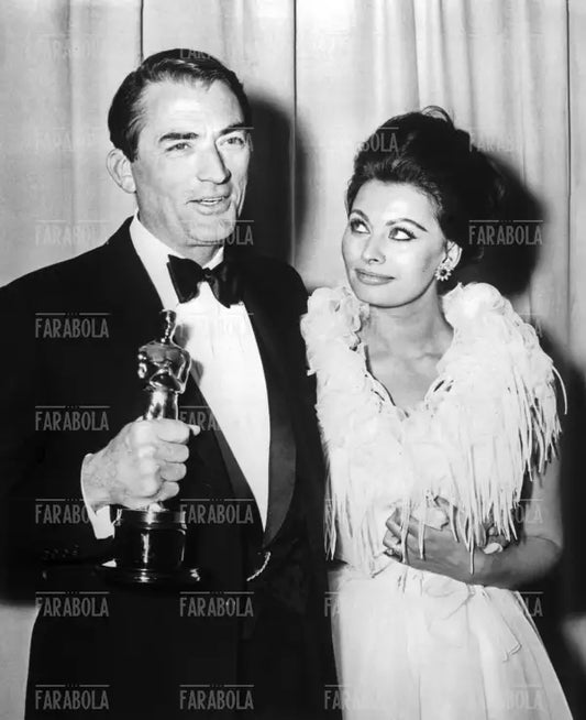 Sophia Loren e Gregory Peck, Premi Oscar, Los Angeles, 1963