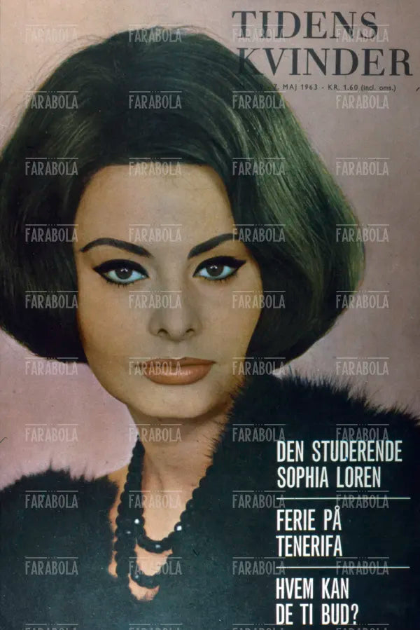 Sophia Loren, Copertina di Tidens Kvinder, 1963