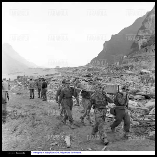 Disastro del Vajont, soccorritori, 1963