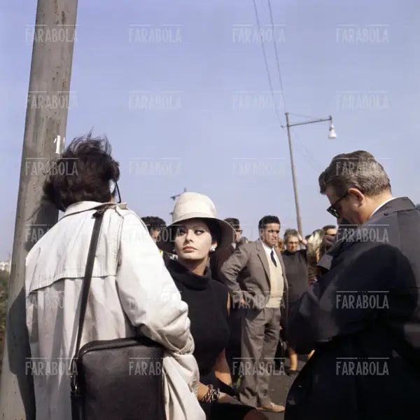 Sophia Loren sul set, Film Ieri, oggi, domani, Milano, 1963