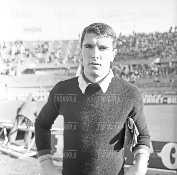 Dino Zoff a bordo campo, Juventus-Mantova, Torino, 1963