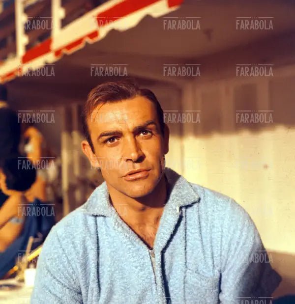 Sean Connery sul set del film Goldfinger, 1964