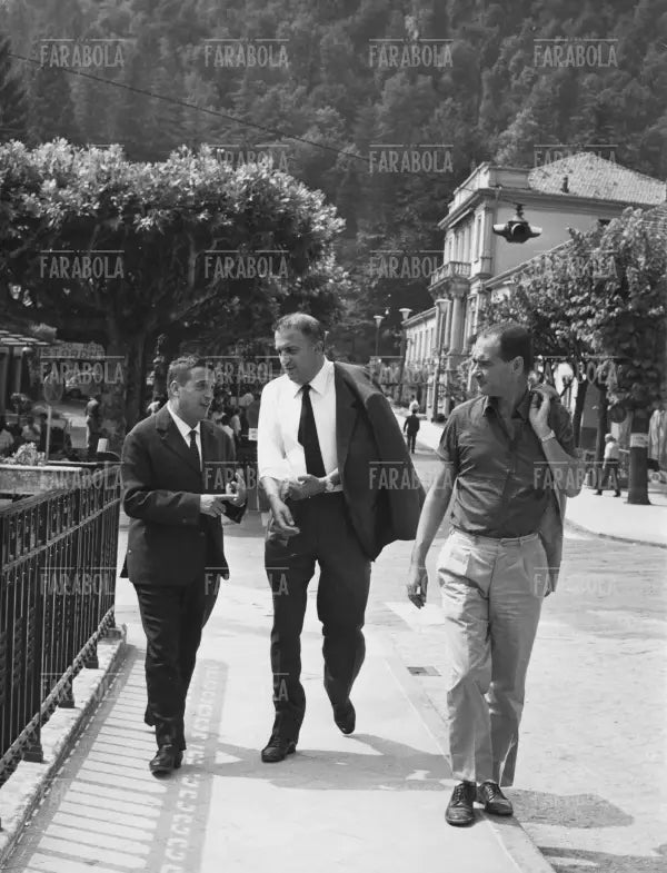 Federico Fellini e Angelo Folvo, San Pellegrino, 1964