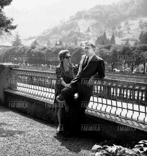 Federico Fellini e Giulietta Masina, San Pellegrino Terme, 1964