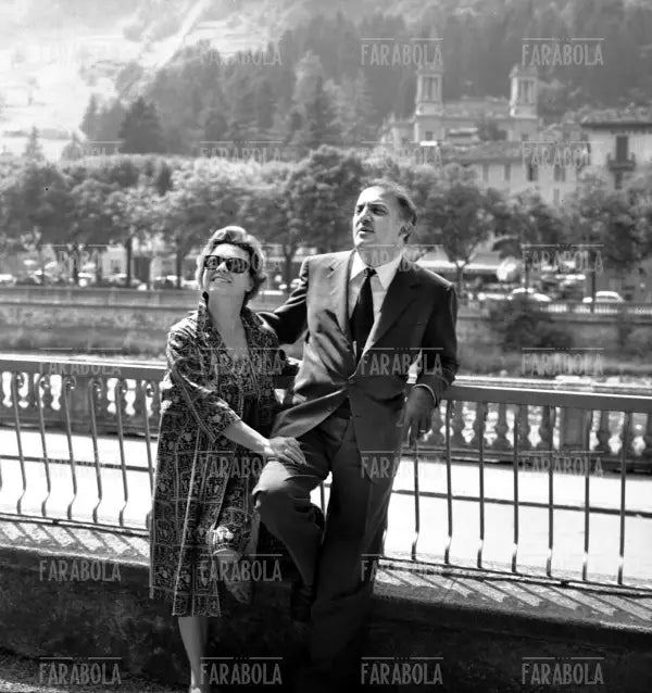 Federico Fellini e Giulietta Masina, San Pellegrino Terme, 1964