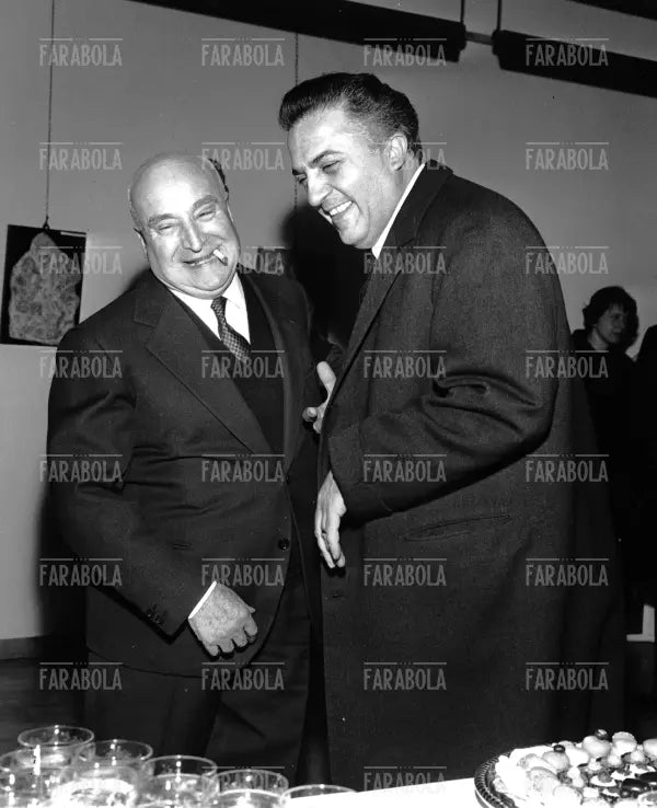 Angelo Rizzoli e Federico Fellini, Milano, 1965