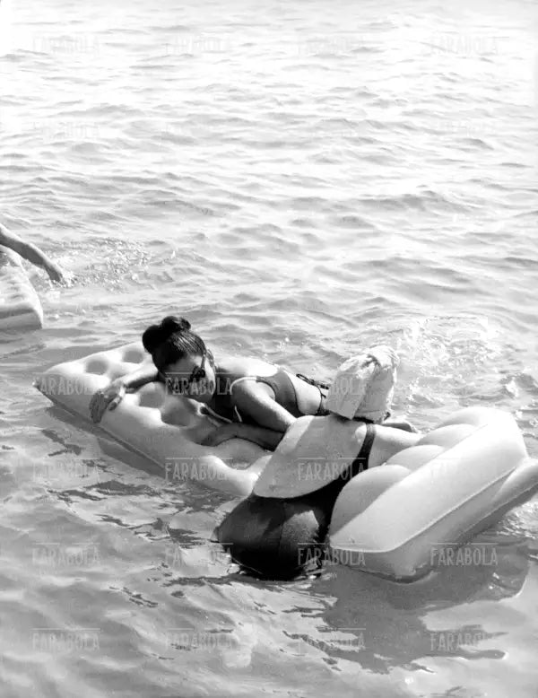 Maria Callas al Monte Carlo Beach, Montecarlo, 1965