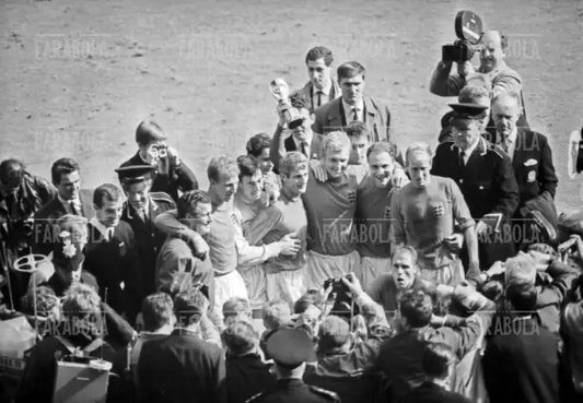 Festa dell'Inghilterra dopo la finale con la Germania Ovest, Mondiali di calcio, Londra, 1966