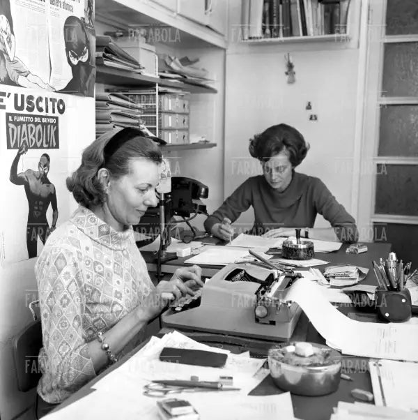 Le sorelle Giussani ideatrici di Diabolik, Milano, 1966