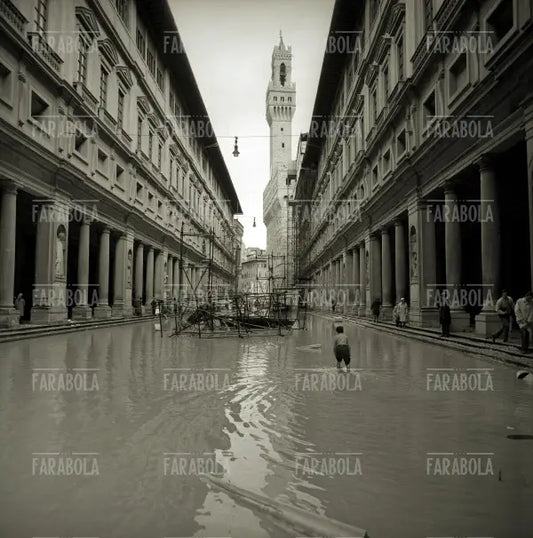 La città allagata, Alluvione di Firenze, 1966