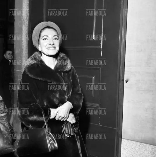 Maria Callas a Milano per rinnovare il guardaroba, Milano, 1966