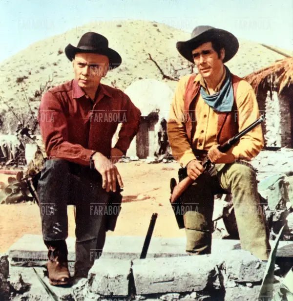 Yul Brynner e Robert Fuller, Film Il ritorno dei magnifici sette, 1966