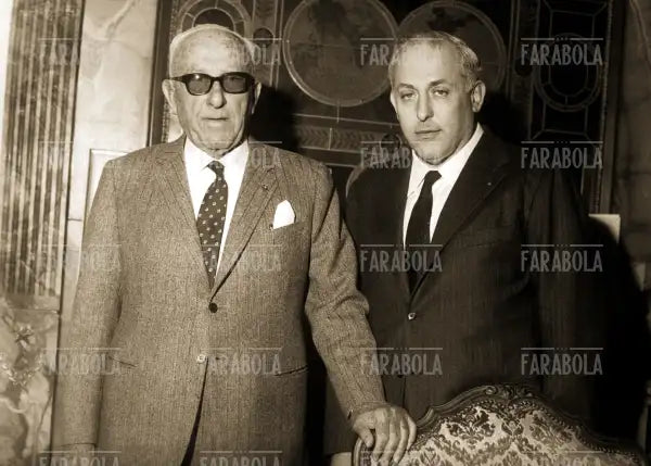 Achille Lauro e il figlio Gioacchino, Napoli, 1967
