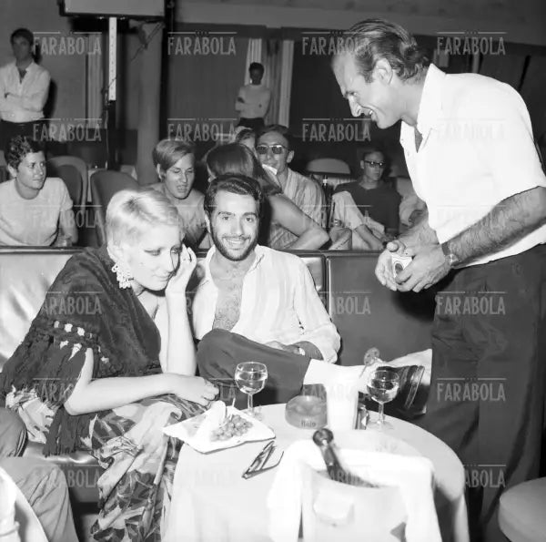 Mina, Augusto Martelli e Sandro Ciotti alla Bussola, Marina di Pietrasanta, 1967