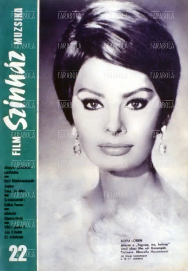 Sophia Loren, Copertina di Film Szinh·z Muzsika, 1967