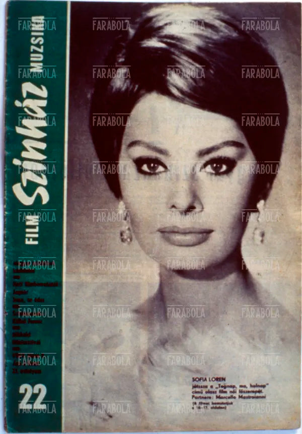 Sophia Loren, Copertina di Film Szinh·z Muzsika, 1967