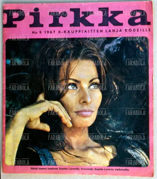 Sophia Loren, Copertina di Pirkka, 1967