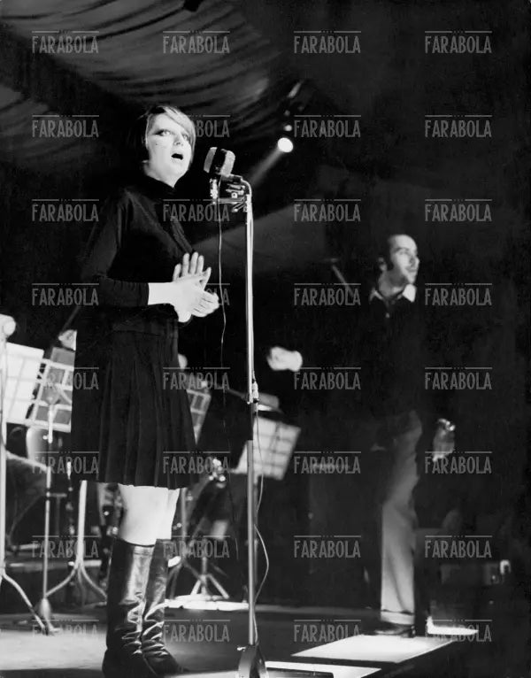 Mina e Augusto Martelli alla Bussola, Viareggio, 1968