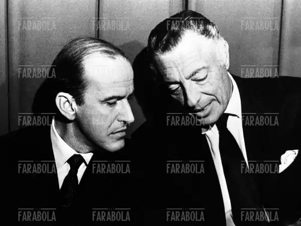 Leopoldo Pirelli e Gianni Agnelli, assemblea di Confindustria, 1969