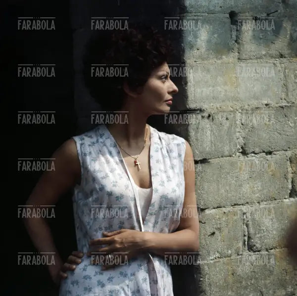 Sophia Loren sul set, Film I girasoli, Zerbolò, 1969