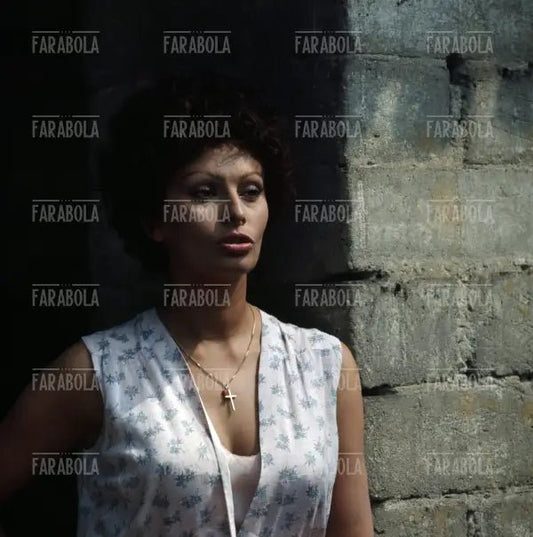 Sophia Loren sul set, Film I girasoli, Zerbolò, 1969