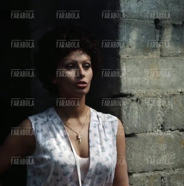 Sophia Loren sul set, Film I girasoli, Zerbolò, 1969