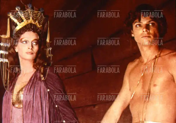 Capucine e Hiram Keller in una scena del film Satyricon, 1969