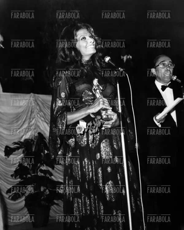 Sophia Loren, Premio David di Donatello, Taormina, 1970