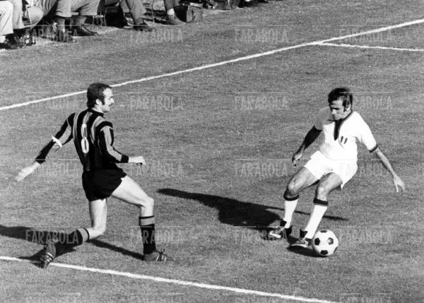 Sandro Mazzola e Pierluigi Cera, Inter vs Cagliari, 1970