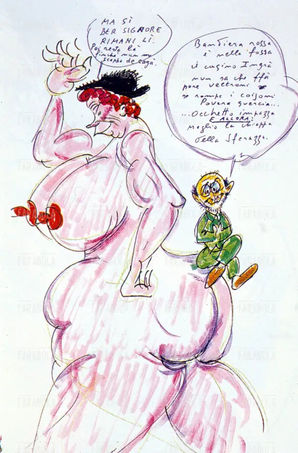Disegno di Federico Fellini