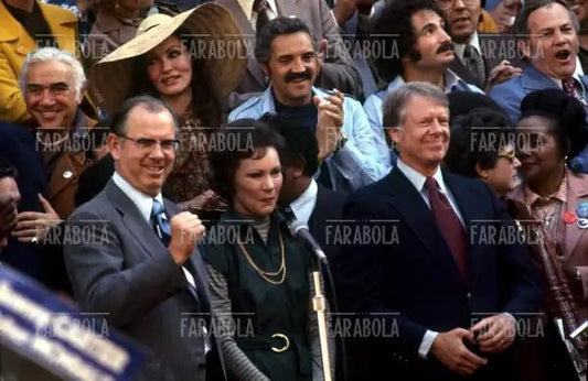 Jimmy Carter e la moglie Rosalynn in campagna elettorale, anni 70
