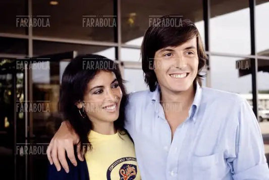 Adriano Panatta con la moglie Rosaria, anni 70