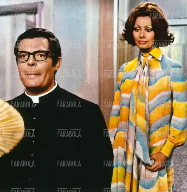 Sophia Loren e Marcello Mastroianni, Film La moglie del prete, 1971