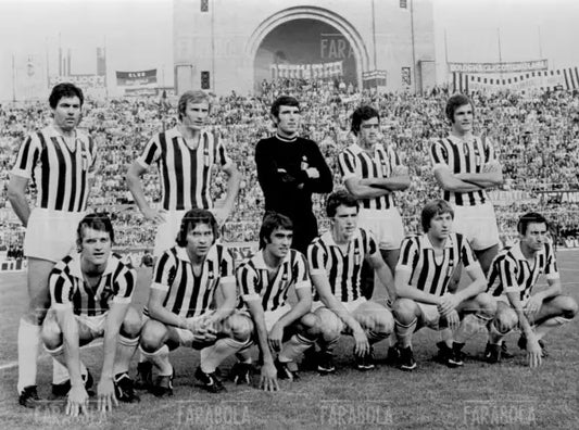 La formazione della Juventus, Bologna-Juventus, Bologna, 1973