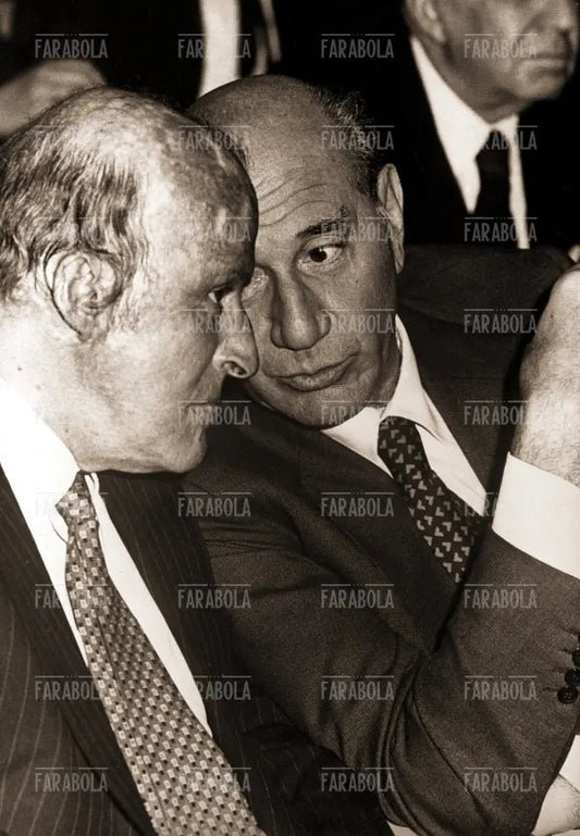 Leopoldo Pirelli ed Eugenio Cefis, Assemblea di Confindustria, 1974