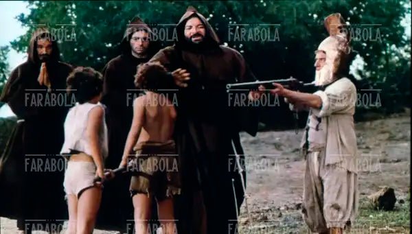 Bud Spencer e Oreste Lionello, film Il soldato di ventura, 1976