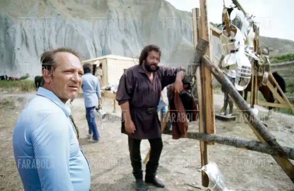 Pasquale Festa Campanile e Bud Spencer, film Il soldato di ventura, 1976