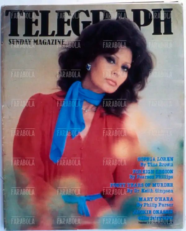 Sophia Loren, Copertina di Telegraph, 1978
