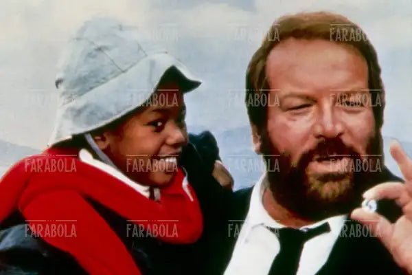 Baldwin Dakile e Bud Spencer, film Piedone l'africano, 1978