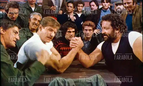 Bud Spencer e Raimund Harmstorf, film Lo chiamavano Bulldozer, 1978