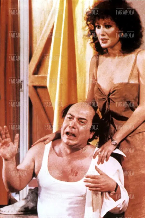 Lino Banfi ed Edwige Fenech, film Zucchero, miele e peperoncino, 1980