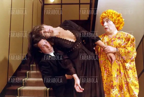 Alvaro Vitali, Gisella Sofio e Lino Banfi, film L'insegnante al mare con tutta la classe, 1980