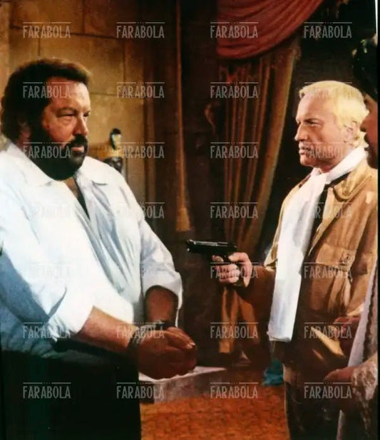 Bud Spencer e Karl-Otto Alberty, film Piedone d'Egitto, 1980