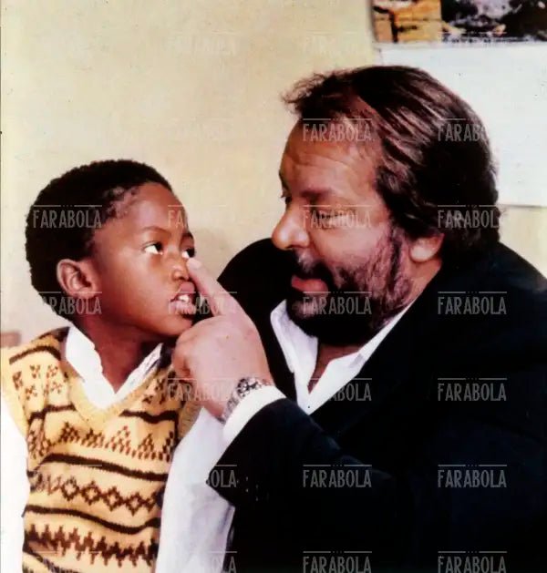 Baldwin Dakile e Bud Spencer, film Piedone d'Egitto, 1980